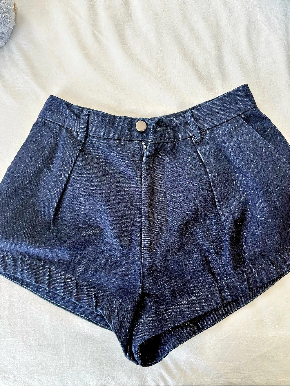Zara ZW Collection High-Waist Denim Shorts XS